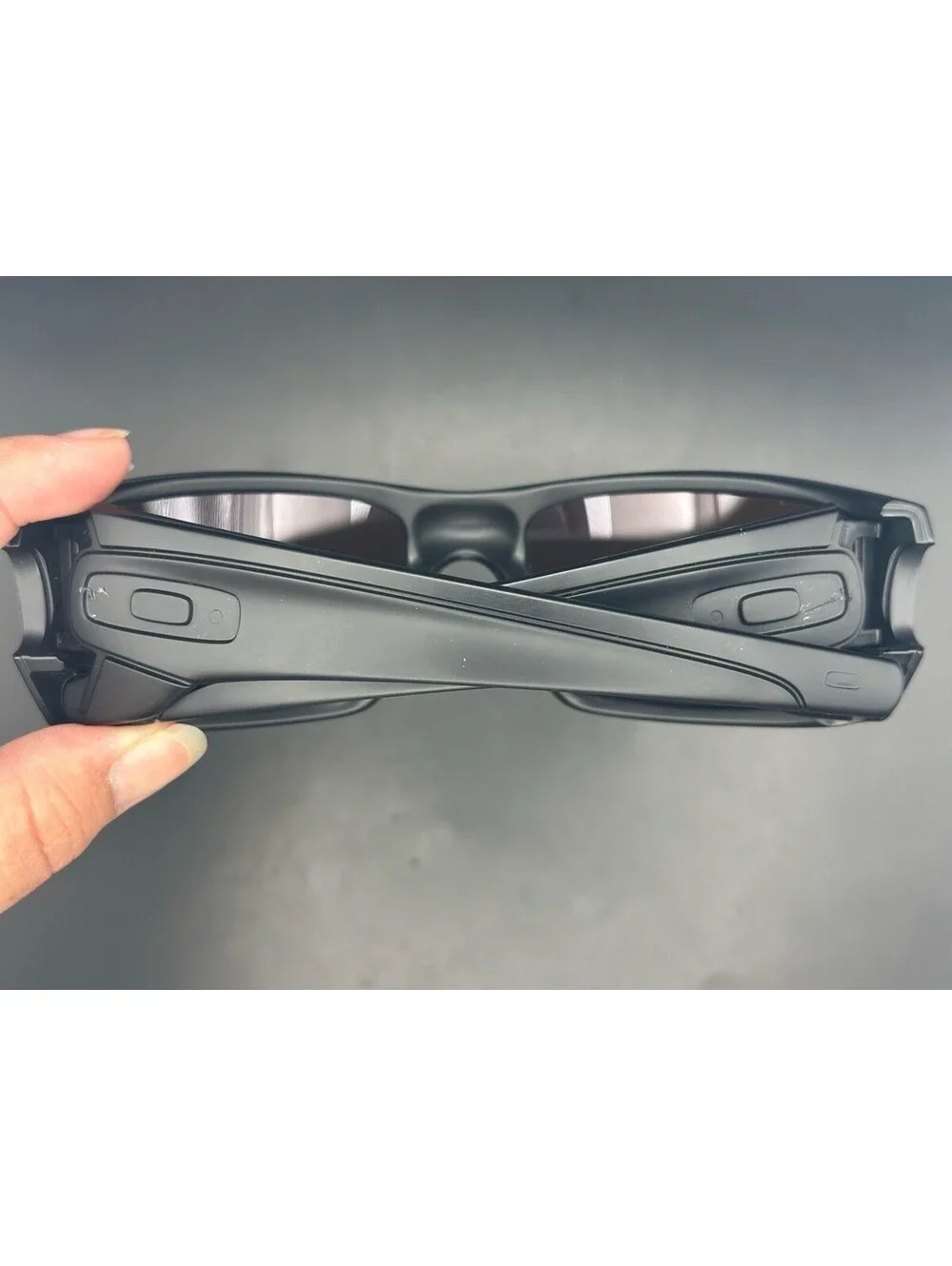 Oakley Fuel Cell Matte Black w/ Deep Water Polarized  Lenses(Gunmetal Icons)